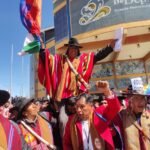 Marcha en Potosí en apoyo al gobierno de Luis Arce y David Choquehuanca